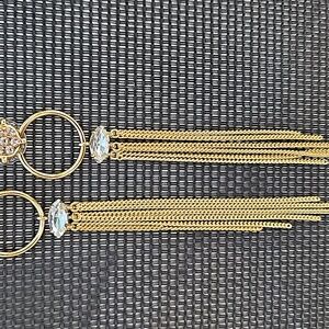 Stella & Dot Crystal Fringe Earrings